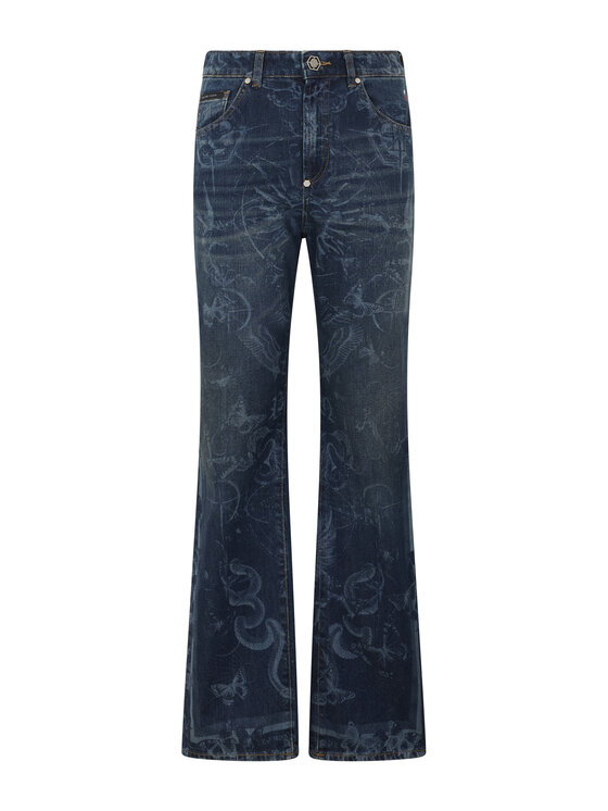PHILIPP PLEIN PHILIPP PLEIN Jeansy 29755 Černá Straight Fit