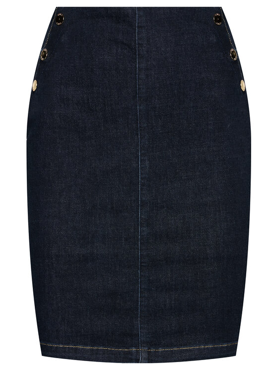 Guess Guess Дънкова пола Ultra Midi W1RD60 D4AK2 Тъмносин Slim Fit