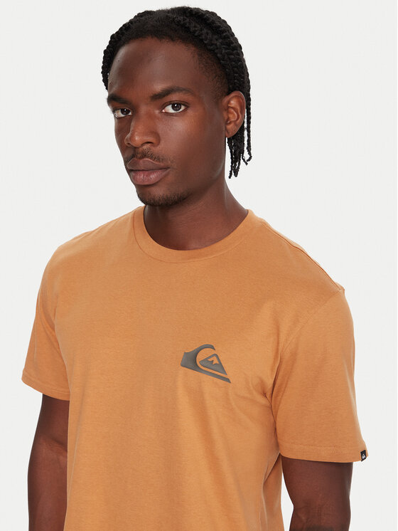 Quiksilver Quiksilver Majica Ev Mini Logo Ss EQYZT08181 Oranžna Regular Fit