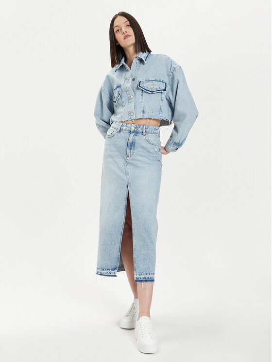 United Colors Of Benetton United Colors Of Benetton Kurtka jeansowa 26JTDN05M Niebieski Regular Fit