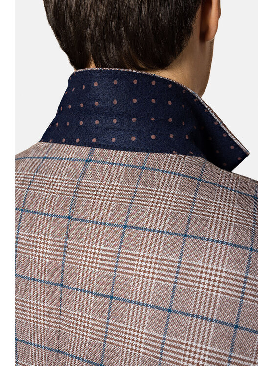 Lancerto Lancerto Marynarka Pafos MA131123000011 Brązowy Slim Fit