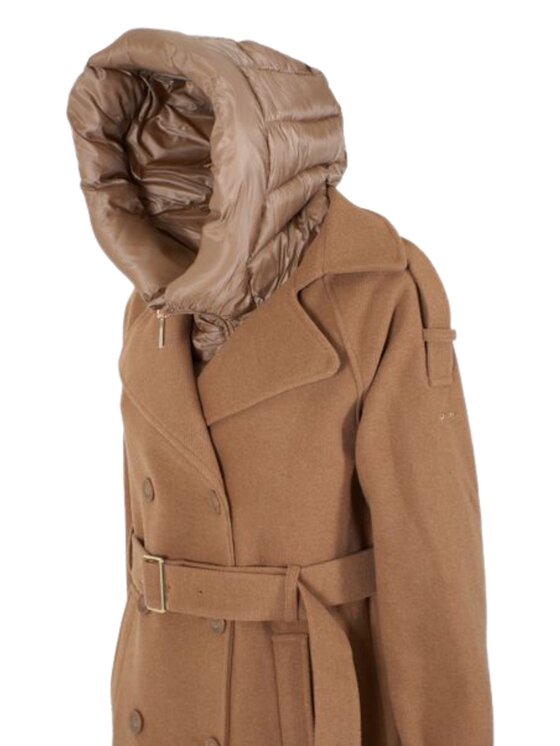 Yes Zee Yes Zee Cappotto Cappotto doppiopetto Marrone Regular Fit