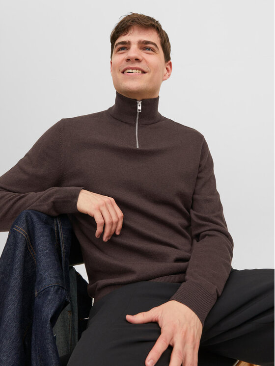 Jack&Jones Jack&Jones Džemperis 12189339 Brūns Regular Fit