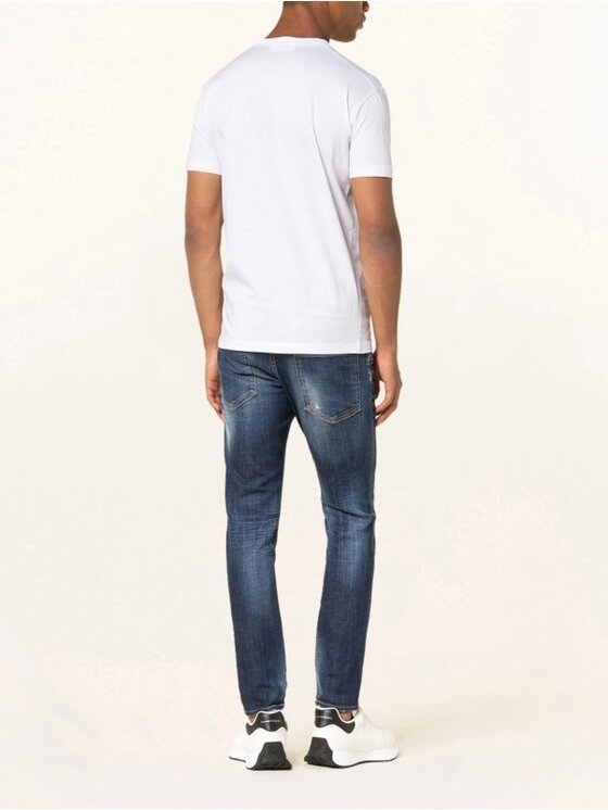 Dsquared2 Dsquared2 T-Shirt S71GD1116 Bílá Slim Fit