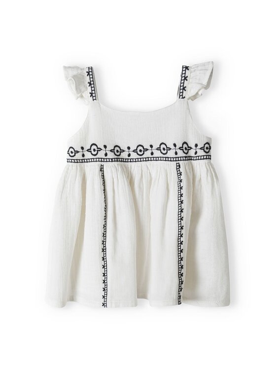 minoti minoti Komplet bluzka i legginsy africa 2 Écru Regular Fit