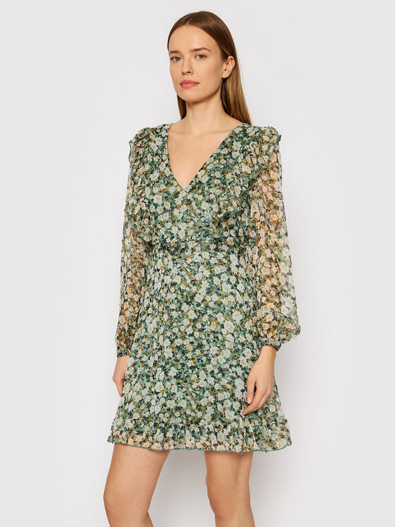 Vero Moda Vero Moda Igapäevane kleit Ina 10261040 Roheline Regular Fit