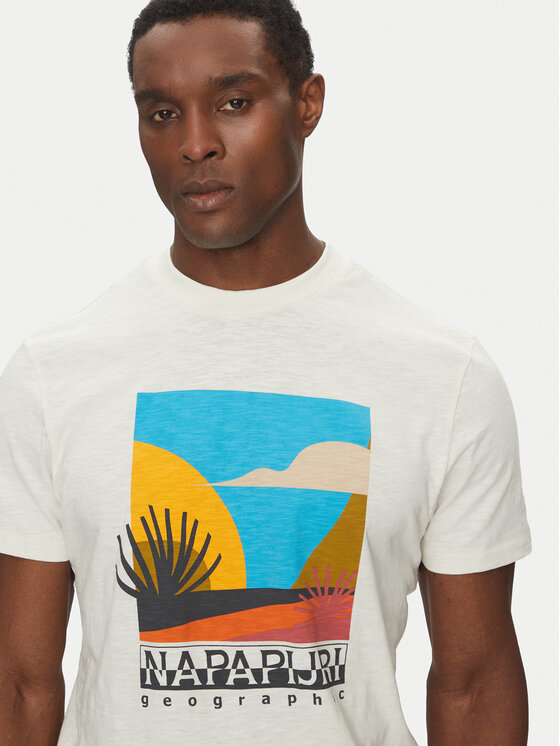 Napapijri Napapijri T-Shirt S-Arbia NP0A4IE3 Εκρού Regular Fit