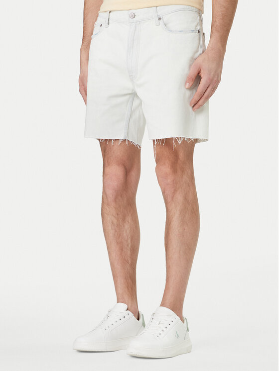 Calvin Klein Jeans Calvin Klein Jeans Džínsové šortky Classic LV04RF787G Écru Regular Fit