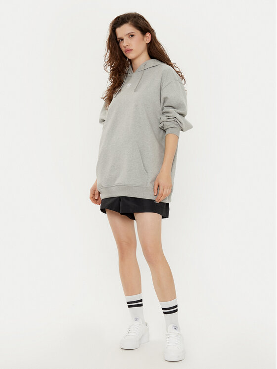 adidas adidas Mikina Essentials IY9616 Sivá Oversize