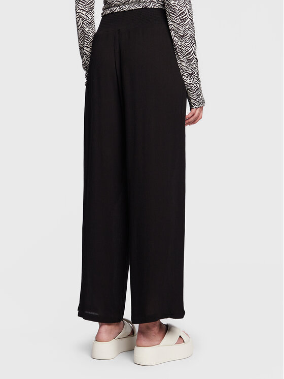 LAUREN RALPH LAUREN Lauren Ralph Lauren Kalhoty z materiálu 20151090 Černá Regular Fit