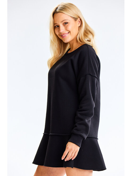 Infinite You Infinite You Sukienka dzianinowa M330 Czarny Basic Fit