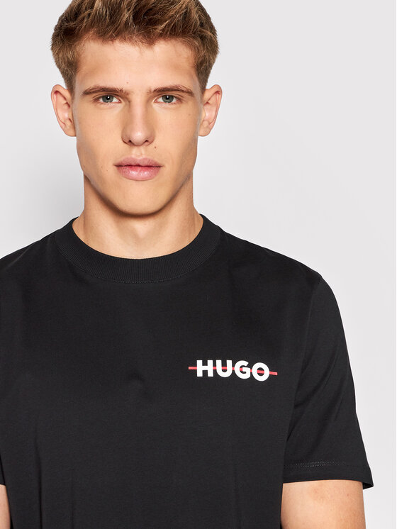 HUGO Hugo T-Shirt Drando 50471554 Schwarz Regular Fit