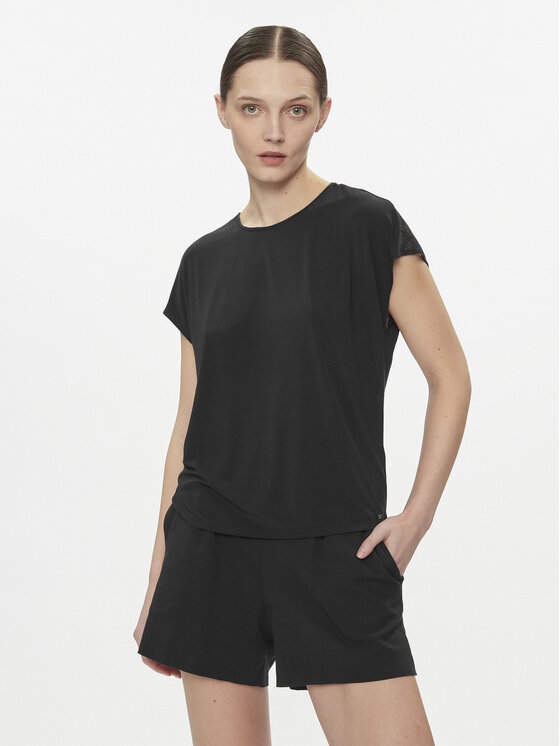 Calvin Klein Underwear Pyžamový top 000QS7157E Čierna Relaxed Fit