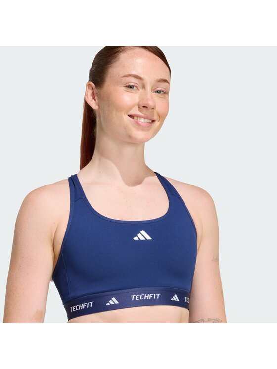 adidas adidas Biustonosz sportowy 139749 Błękitny