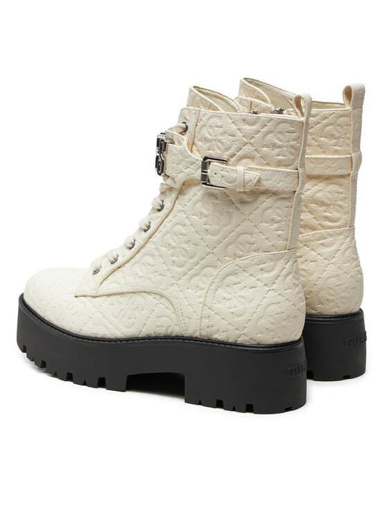 Guess Guess Šnurovacia obuv Vaires FLTSOM FAL10 Biela