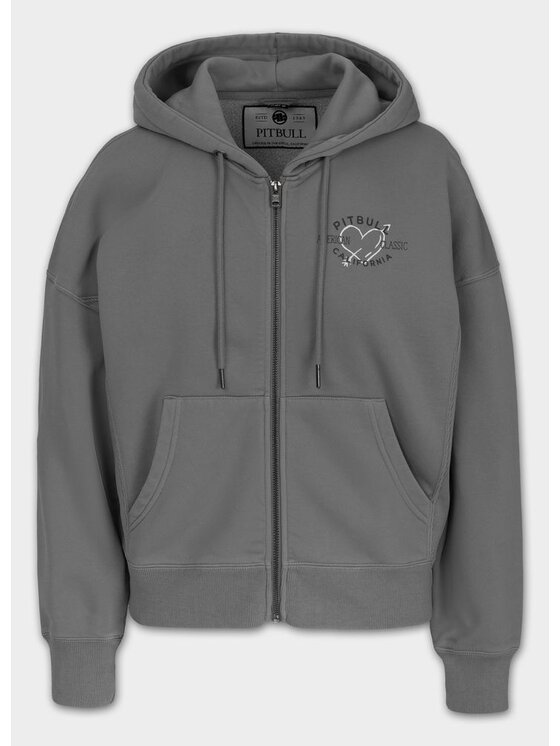PITBULL PITBULL Bluza MANZANITA HEART Szary Regular Fit
