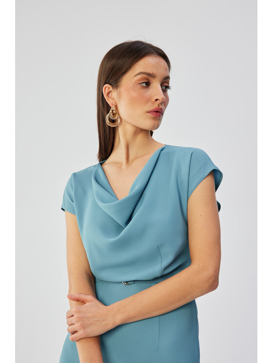 Stylove Stylove Večerné šaty S362 Modrá Comfortable Fit