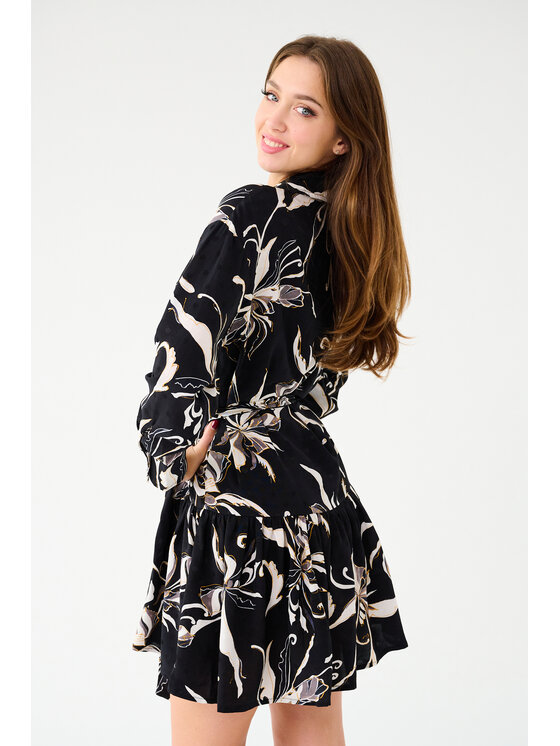 Leimann Leimann Sukienka codzienna Aria Czarny Casual Fit