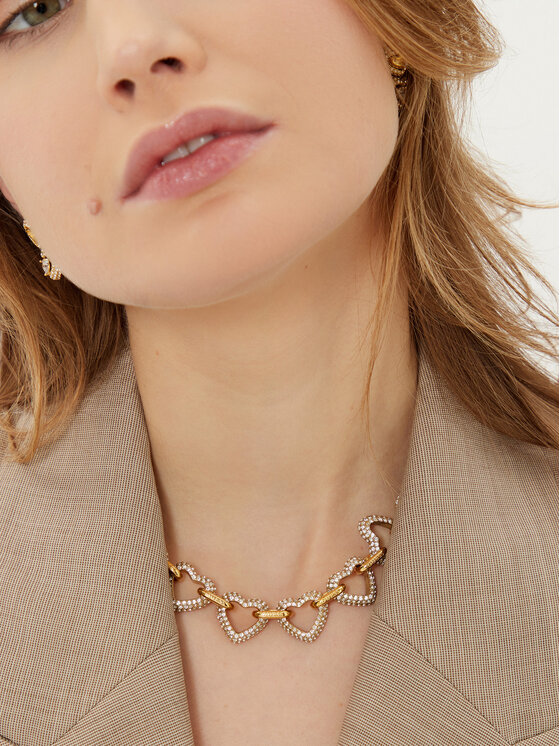 Guess Guess Ogrlica JUBN05 012JW Zlatna