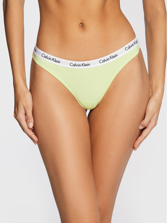 Calvin Klein Underwear Calvin Klein Underwear Stringi 0000D1617E Zielony