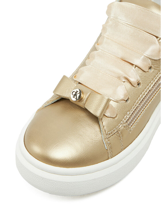 Calvin Klein Jeans Calvin Klein Jeans Laisvalaikio batai Low Cut Lace-Up Sneaker V4A9-83046-1322 M Auksinė