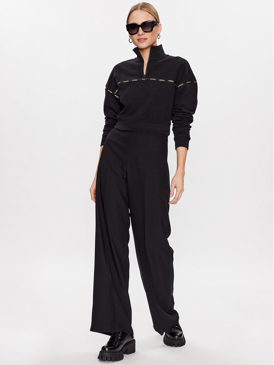 HUGO Hugo Bluza 50482938 Czarny Regular Fit