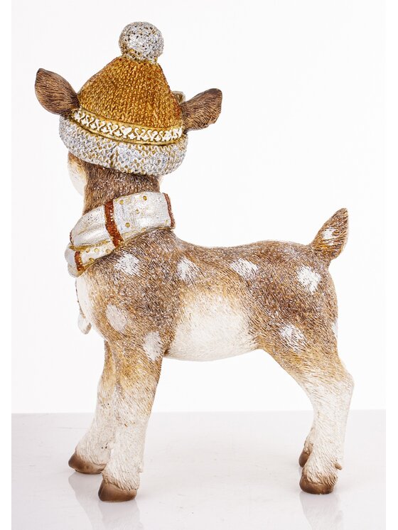 MIAhome MIAhome Figurka jelonek 29x16x8,5 cm CERBIATTO stojący Brązowy