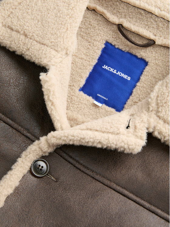 Jack&Jones Jack&Jones Яке от имитация на кожа Cambridge 12282946 Кафяв Regular Fit