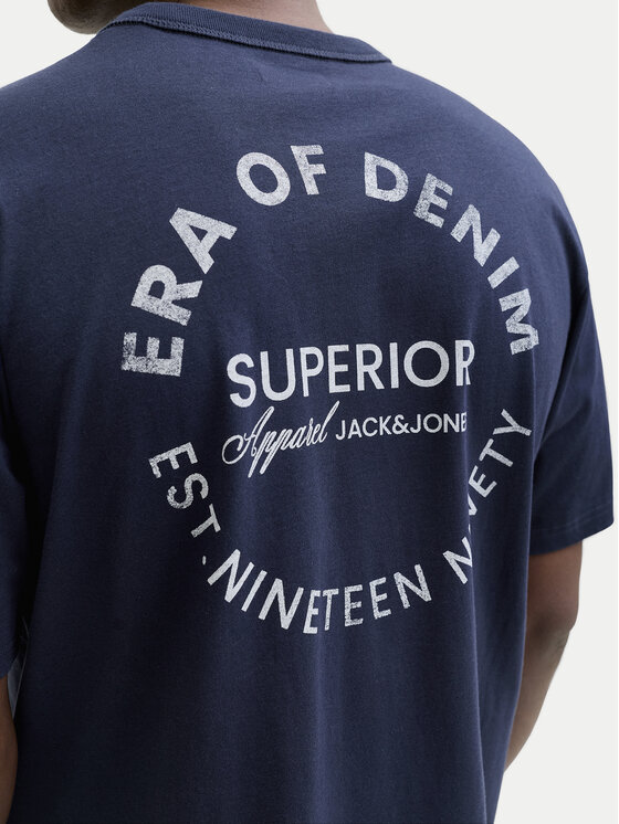 Jack & Jones Jack & Jones T-Shirt Edover 12288005 Dunkelblau Regular Fit