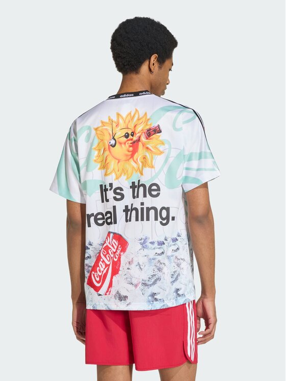 adidas adidas Koszulka techniczna 167796 Biały Loose Fit