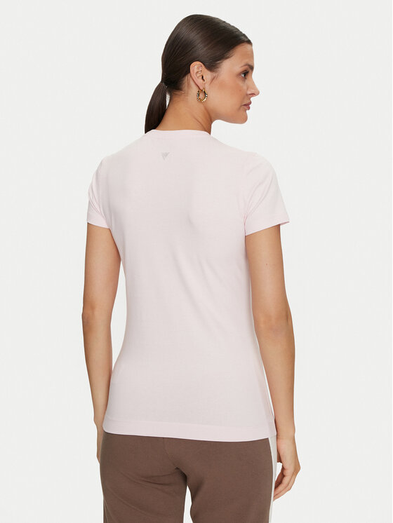 Guess Guess T-särk Flowers W4YI30 J1314 Roosa Slim Fit