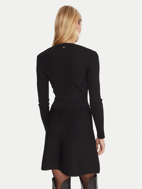 Gaudi Gaudi Трикотажна сукня 521FD13008 Чорний Regular Fit