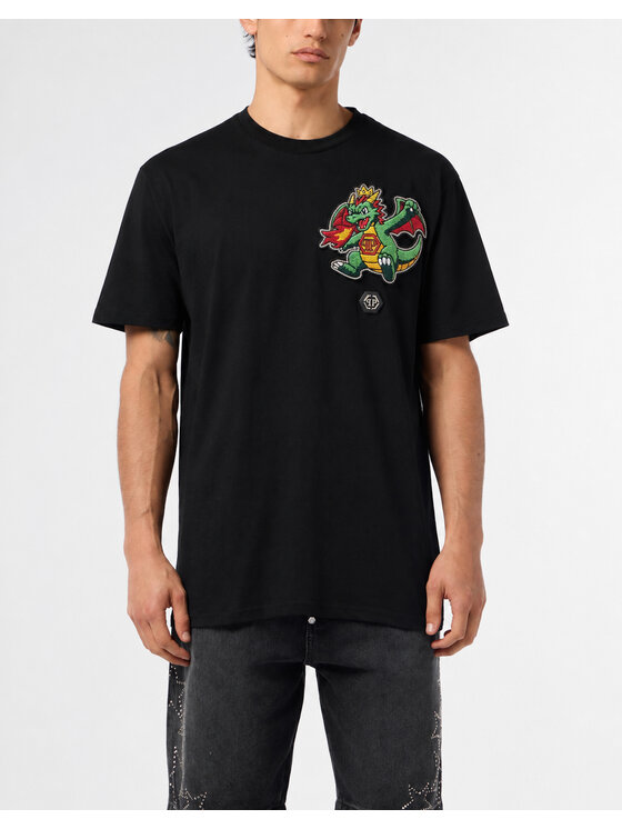 PHILIPP PLEIN PHILIPP PLEIN T-Shirt 31374 Czarny Regular Fit
