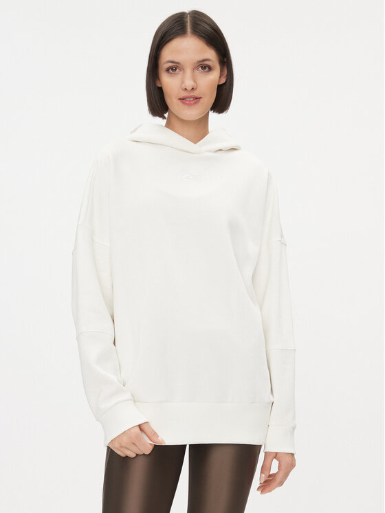 Reebok Reebok Pulóver Lux IL2108 Fehér Oversize