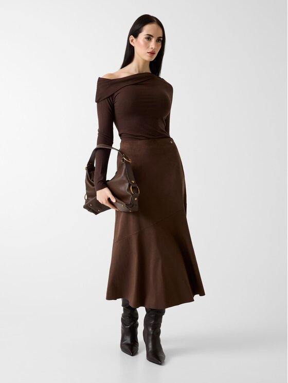 Guess Guess Minigonna 180717 Marrone Classic Fit