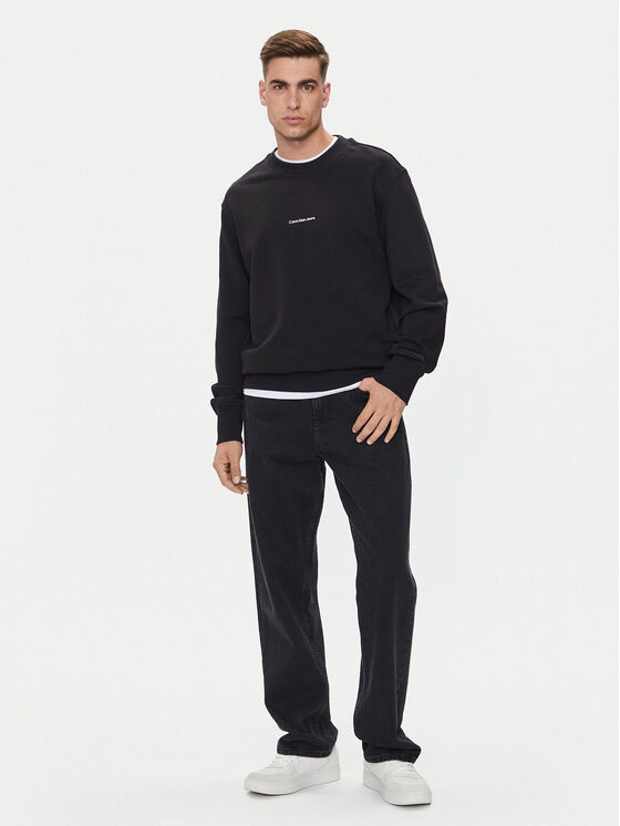 Calvin Klein Jeans Calvin Klein Jeans Bluză City Grid Map J30J326790 Negru Regular Fit