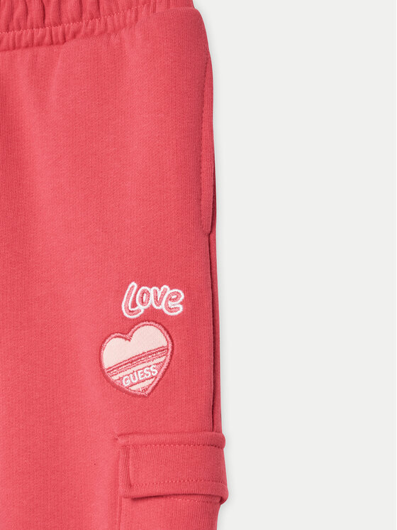 Guess Guess Dres K5RG00 KAD74 Różowy Regular Fit