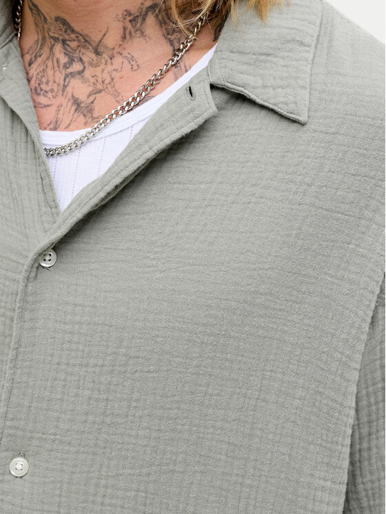 Jack & Jones Jack & Jones Набір сорочка і шорти з текстилю Nantucket 12302220 Зелений Relaxed Fit