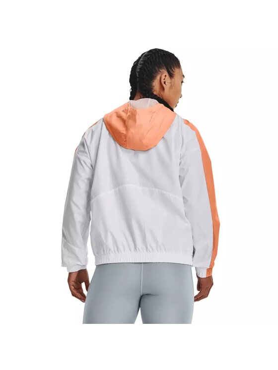 Under Armour Under Armour Kurtka anorak Rush Woven FZ Jacket Biały Regular Fit