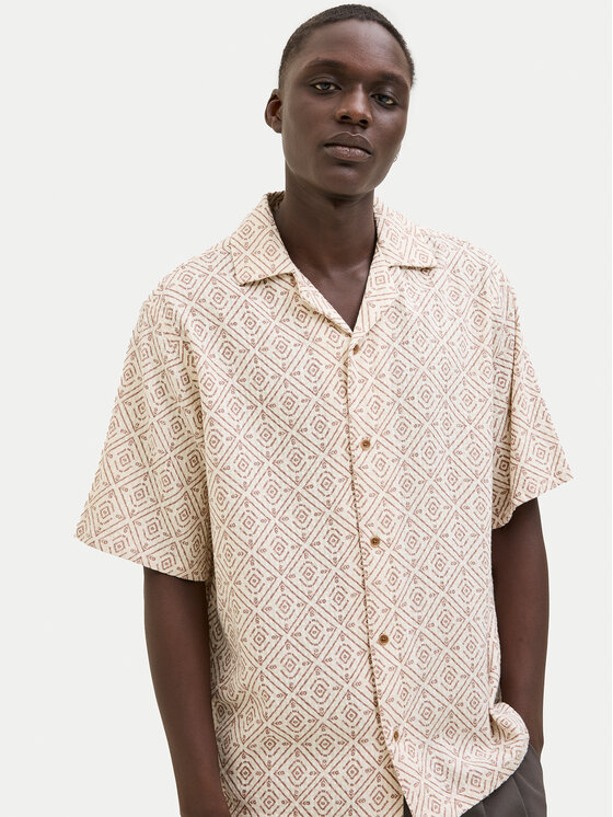 Jack&Jones Jack&Jones Cămașă Bluvincent 12273289 Bej Relaxed Fit
