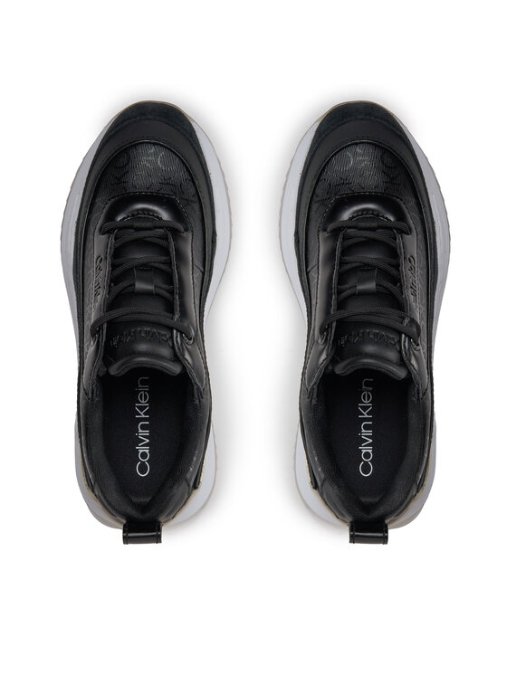 Calvin Klein Calvin Klein Tenisice Intern Wedge Lace Up - Epi Mono HW0HW01663 Crna