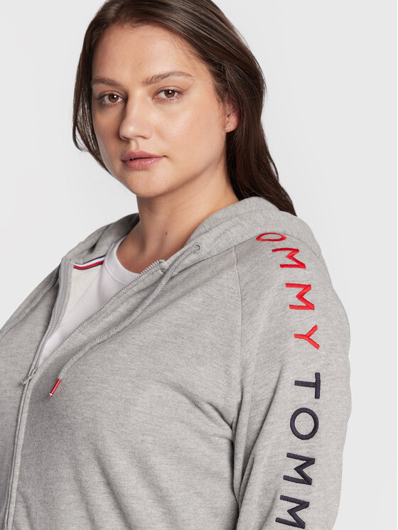 Felpa Zt UW0UW03022 Grigio Regular Fit