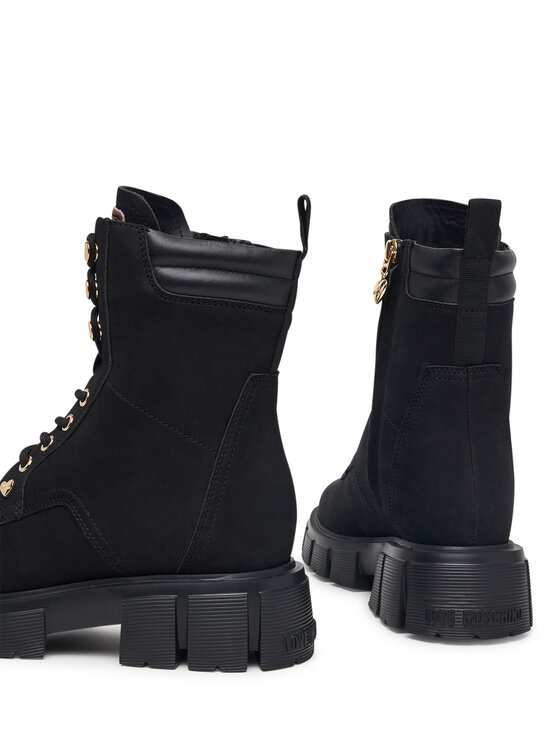 LOVE MOSCHINO LOVE MOSCHINO Šnurovacia obuv JA24205G0PIP0000 Čierna