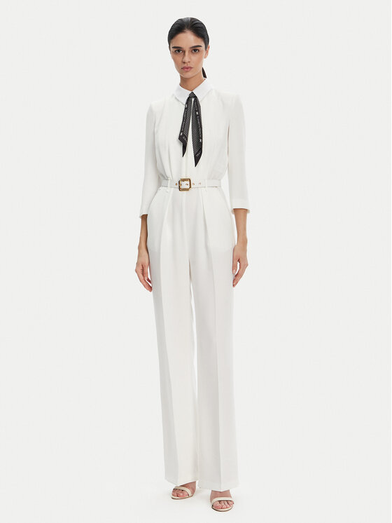 Elisabetta Franchi Elisabetta Franchi Kezeslábas TU-047-52E2 Fehér Regular Fit