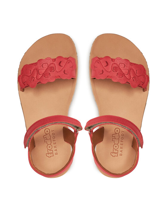 Froddo Froddo Sandály Barefoot Flexy Flowers G3150265 D Červená