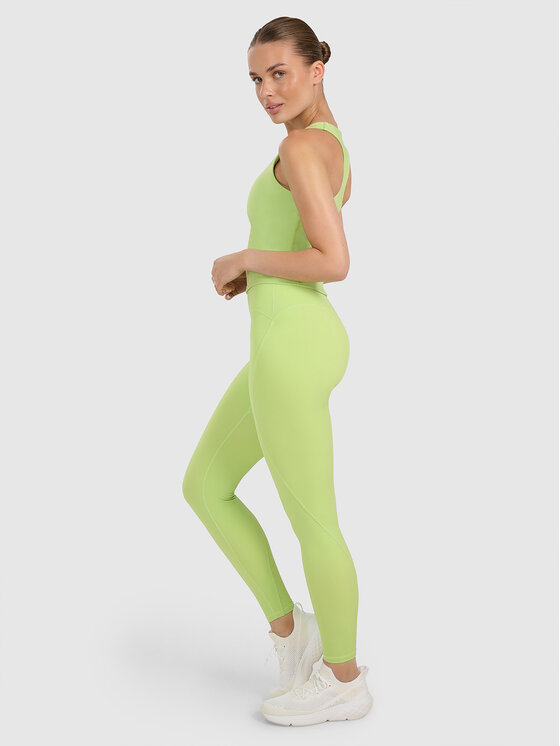 4F 4F Legginsy TRAINING Zielony Slim Fit