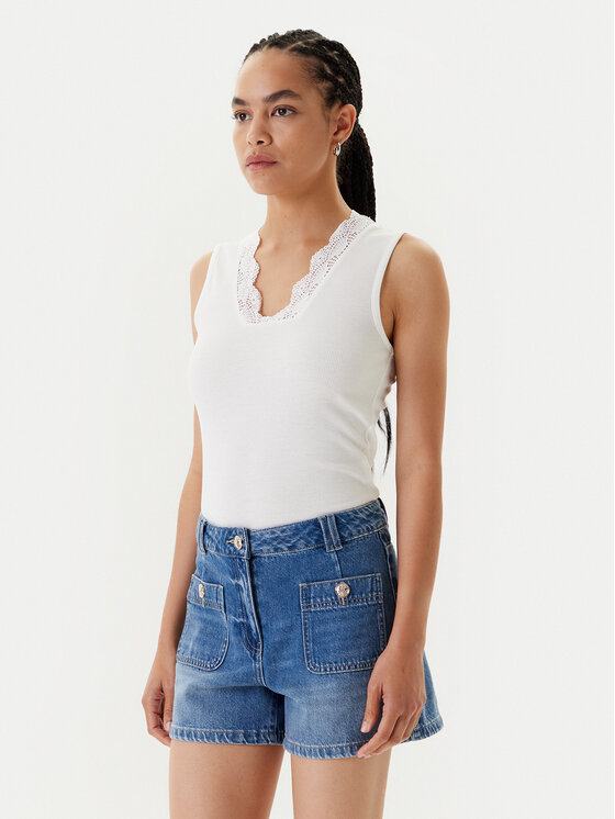 Morgan Morgan Top 251-DADILO Bílá Slim Fit