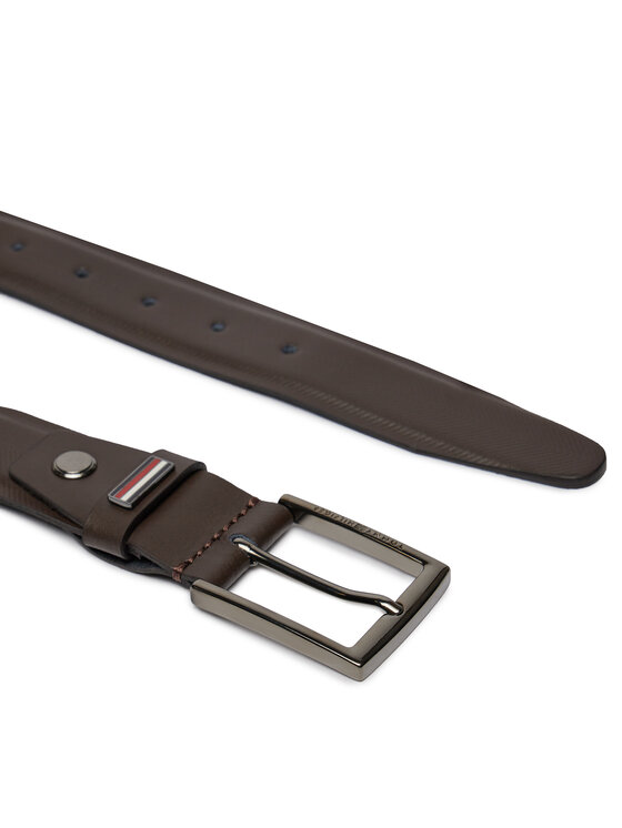 Tommy Hilfiger Tommy Hilfiger Vyriškas Diržas Business Texture 3.5 Adj AM0AM12069 Ruda