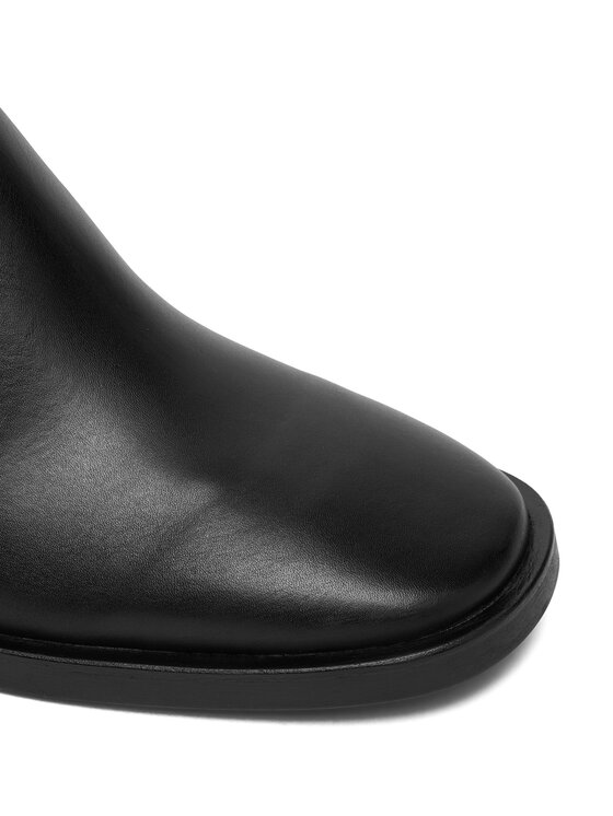 Calvin Klein Calvin Klein Csizma Block Heel Knee Boot Lth HW0HW02812 Fekete