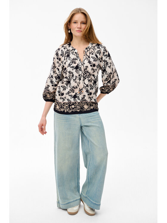 blue shadow blue shadow Bluzka Nori Czarny Regular Fit